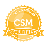 Certified ScrumMaster (CSM) badge